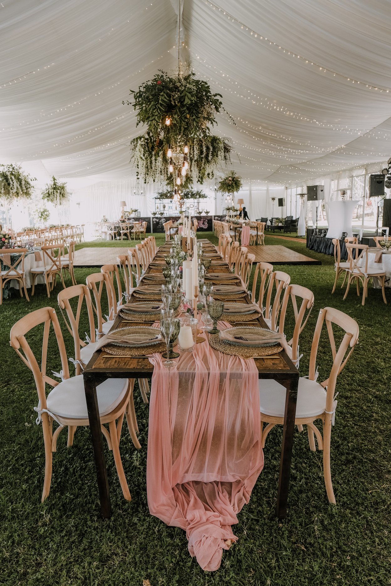 Table in Wedding Tent